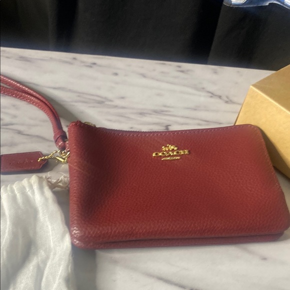 Coach Handbags - Coach wristlet with dust bag